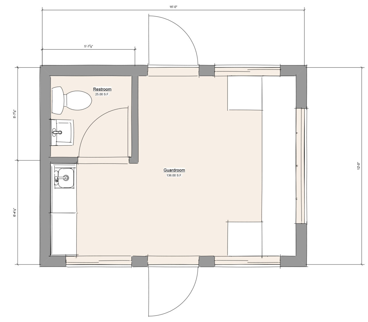 Guard House Floor Plans